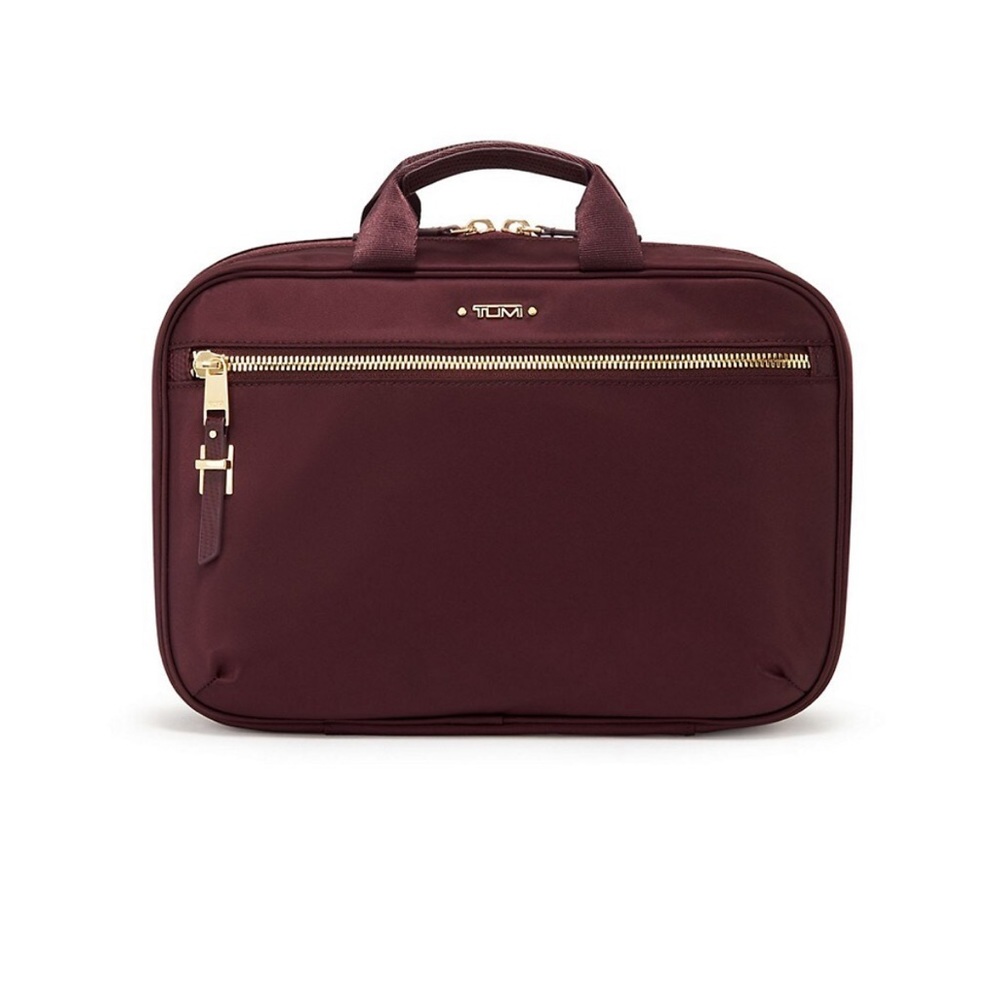 NWT TUMI Madina Cosmetic Bag BERRY Travel Case